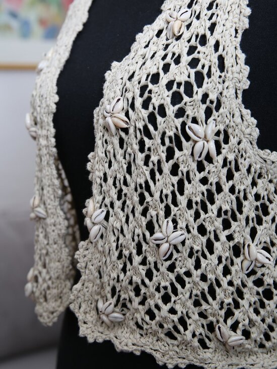 Denim & Supply Ralph Lauren Jackets & Blazers - Ralph Lauren DENIM & SUPPLY Cowrie Shell Crochet Vest